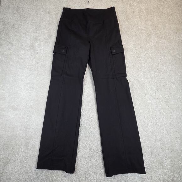 Athleta Pants - Athleta Delancy Cargo Pants Womens M Black High Rise Pockets Slim Fit Stretch